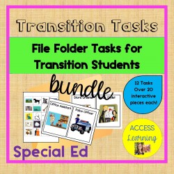 Transition Tasks File Folder Tasks for Transition Students Special Education